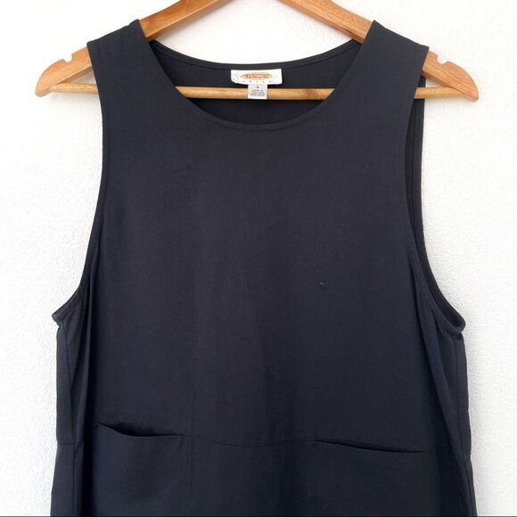 Vintage‎ Talbots Black Pullover Midi Dress Sleeveless Pinafore Size Small - Picture 4 of 11